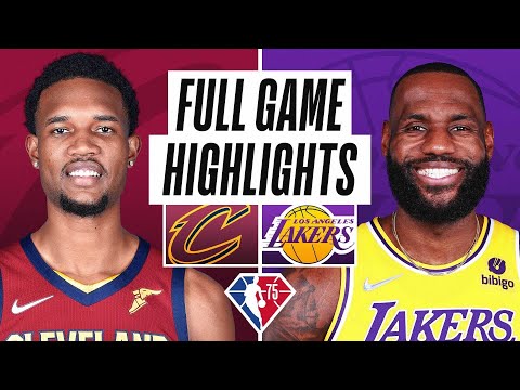 LAKERS at CAVALIERS, NBA FULL GAME HIGHLIGHTS