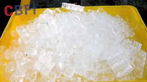 #CBFI 5 tons cube ice machine testing video