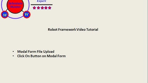 Robot Framework - Modal Form File Upload
