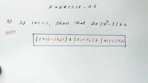 12th Maths ( Exercise 2.5 Q.No.5) Complex Number Tn New Syllabus