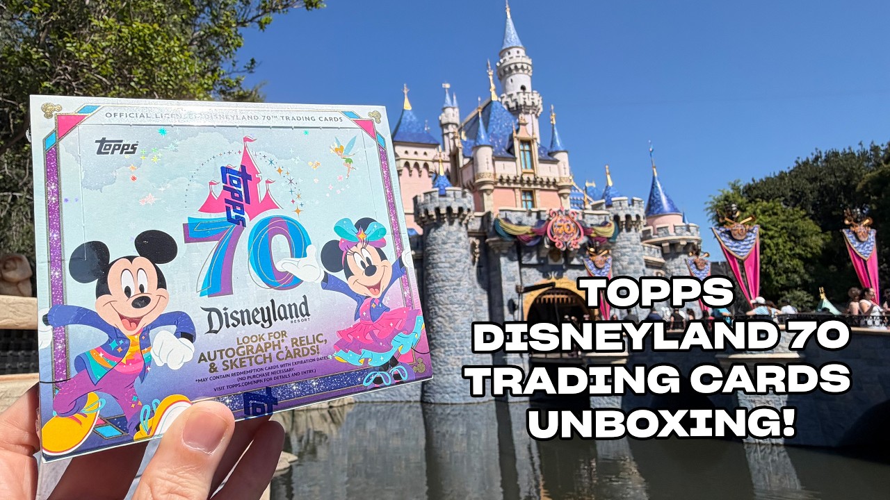 Topps Disneyland 70th Anniversary Trading Cards Box Break - YouTube
