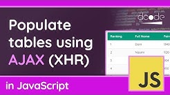 Loading data into HTML Tables using AJAX - JavaScript Tutorial - Durasi: 16.01. 