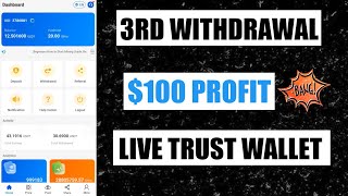 🔥USDT Mining App 3RD Withdraw Proof || $100 Withdrawal In Trust Wallet || Must Watch screenshot 2