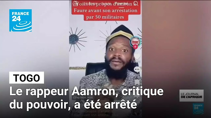 Le rappeur Aamron, critique du pouvoir togolais, a été arrêté • FRANCE 24