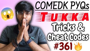 COMEDK 2022: Chemistry Tukka Tricks🔥🔥🔥 | Tricks & Cheat Codes #361 [ COMBO OFFER In Description ]