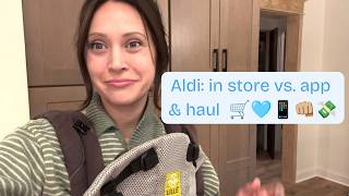 Aldi: app vs. in store pricing $$ & haul 💸🩵😅