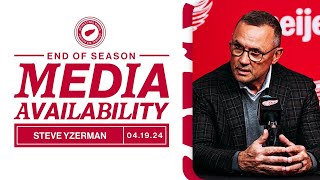 Steve Yzerman 202324 Detroit Red Wings End of Season Media