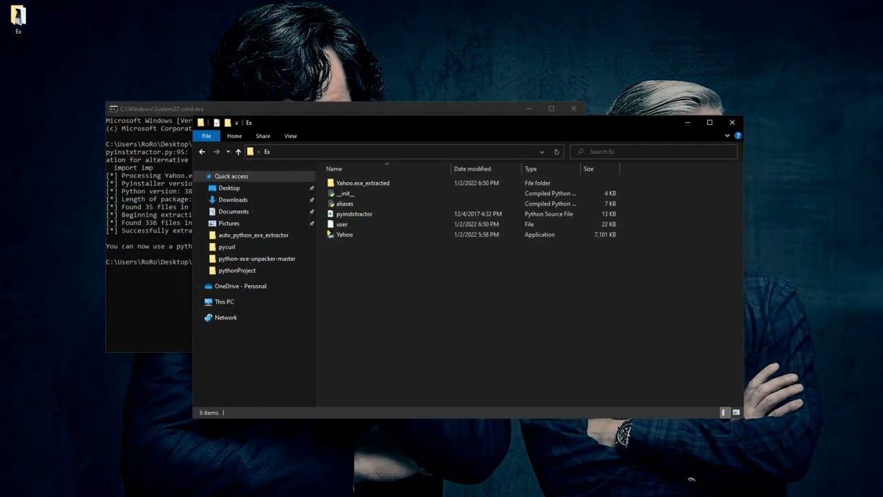 كسر خوارزميه برامج exe و سحب السورس كود الخاص بها - لغة Python 🐍