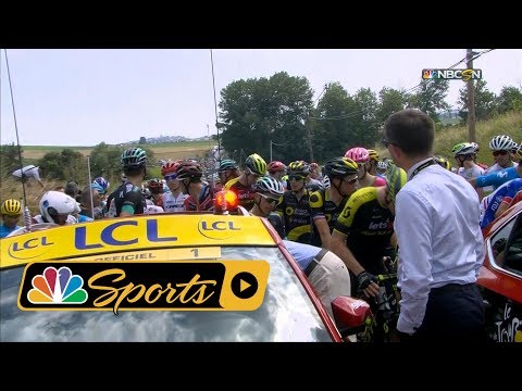 Tour de France 2018: Farmer's protest halts Stage 16 I NBC Sports