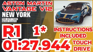 Asphalt 9 - ASTON MARTIN VANTAGE V12 Grand Prix Round 1 | Touchdrive 1⭐ | The City That Never Sleeps