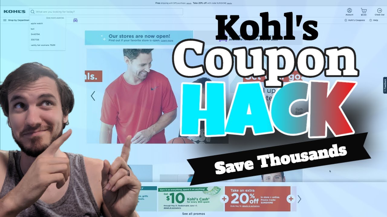 Kohl's Coupon Hack How to always have the MAXIMUM discount possible