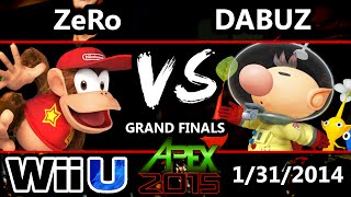 Apex 2015 - Zero Diddy Kong Vs. Dabuz Olimar - Grand Finals - Smash Wii U