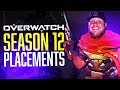 ONE TRICKS, POSITIMOTHY & A HAMSTER!! | OVERWATCH SEASON 12 PLACEMENTS!! (ft. Emongg & J3SUS)