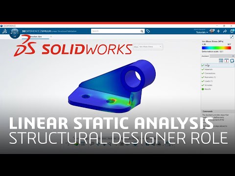 Linear Static Analysis of a Bracket Part Using Structural Designer