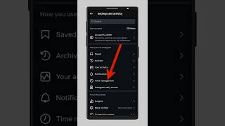 how to set daily ⏰ time limit on instagram // Instagram time management setting #shorts #viral