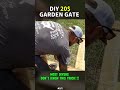 DIY $50 Sliding Garden Gate Build (Part 2) | Easy Rolling Gate Tutorial #Shorts