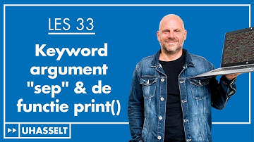 De functie print() & het keyword argument “sep”