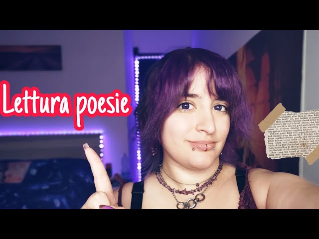 ASMR ITA🔥✨Lettura poesie di un iscritto in close-up
