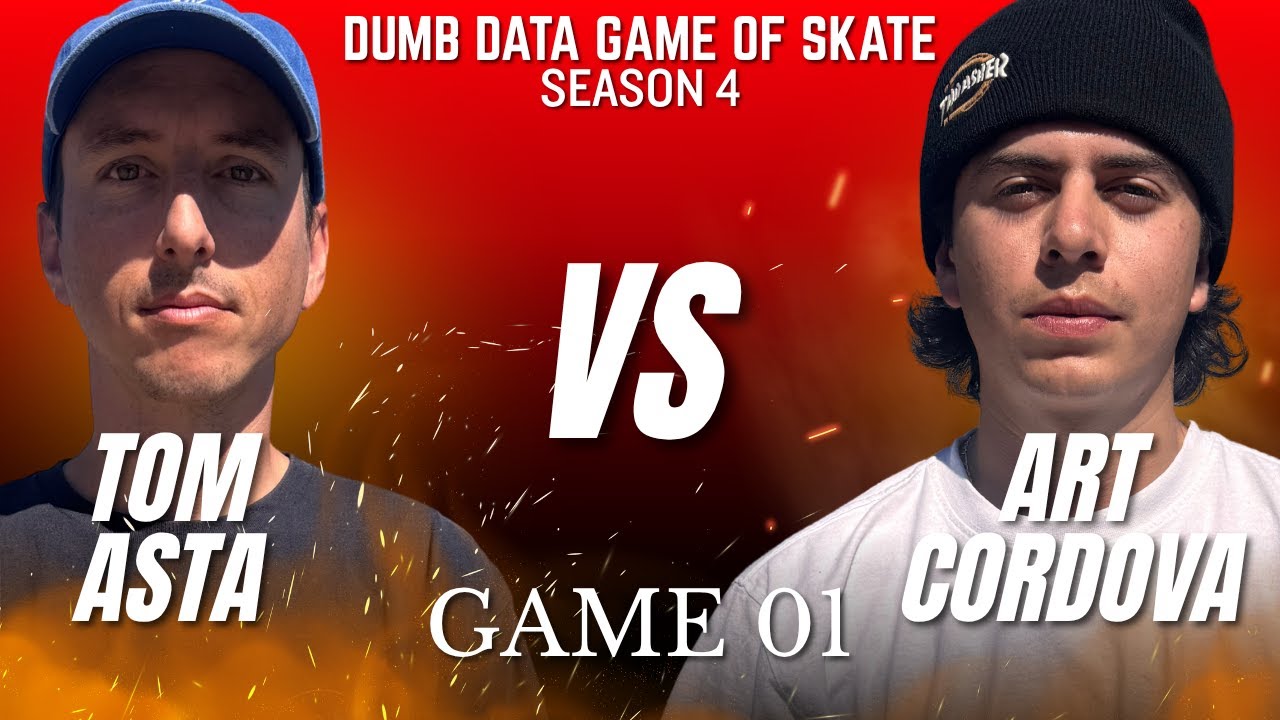 Tom Asta vs Art Cordova - Competitive Flatground Skateboarding 4 Game 01