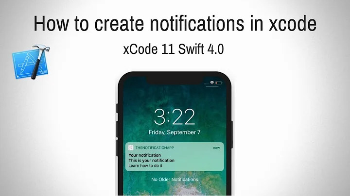 Local Push Notifications in xcode