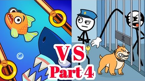 Save the fish vs Thief Puzzle - All Levels - Full Gameplay Walkthrough - Part 4