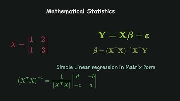 Matrix Approach to fitting  Linear Regression Model - Statistics and Econometrics