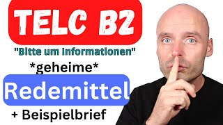 Mit diesen REDEMITTELN bestehst du die TELC B2 Prüfung | Bitte um Informationen