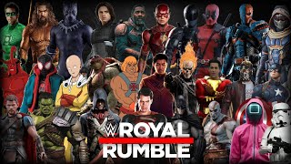 WWE 2K20 : Super Hero/Cartoon/games  Epic Royal Rumble Match | Wwe 2k20 Gameplay 60fps 1080p Full HD