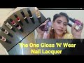 Oriflame The One Gloss 'N' Wear Nail Lacquer #Swatches# Glamorous Shona# Please Subscribe also🙏🙏