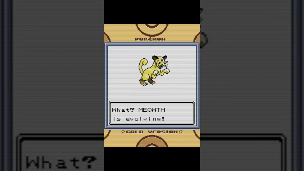 Meowth Evolution In Pokemon Gold