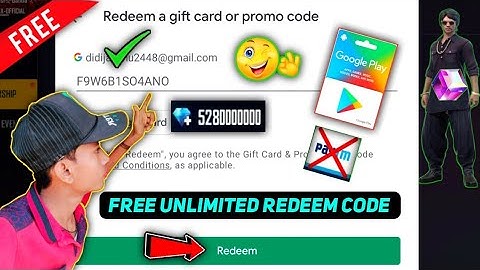 Free Fire Free Unlimited Redeem Code 2021 l How To Get Free Redeem Code No App, No Paytm l Free Fire
