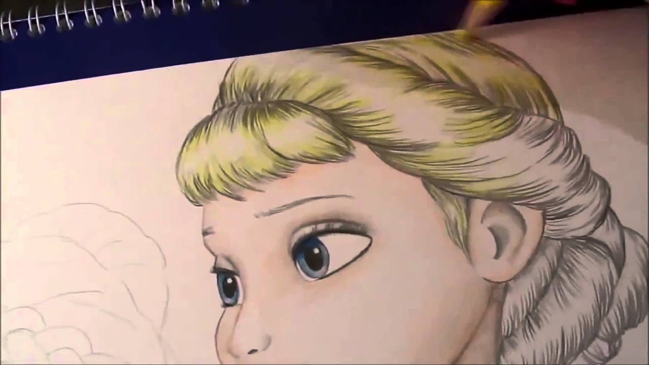 كيفية رسم السا و انا من فيلم فروزن How To Draw Elsa And Anna