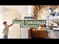 400 SQ FT ✨ SMALL LOFT APARTMENT MAKEOVER + DIY Arch Headboard (Part 1)