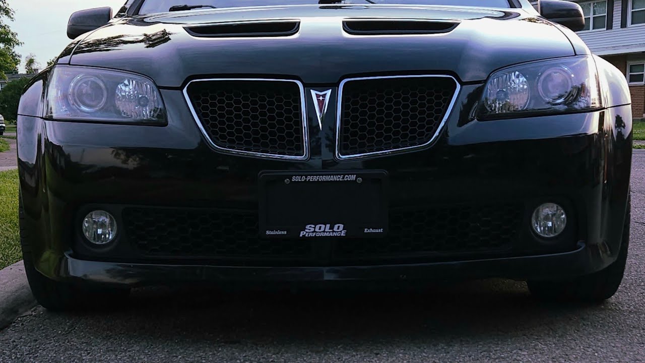 G8 V6 Exhaust Flyby and take off Solo Mach Shorty cat back.