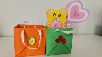 DIY hướng dẫn cách làm túi giấy từ giấy a4. # 23 hand made .basteln