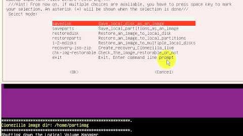 Clonezilla - Create an Image of the Entire Disk (WinXP) Through SAMBA
