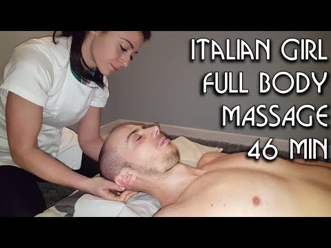 💆 Italian Girl Massage – ASMR no talking video – whole 46 min
