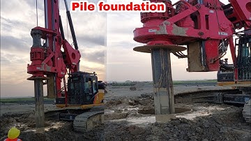 Pile foundation Pier Bridge Construction |  Pile foundation work Step by step |