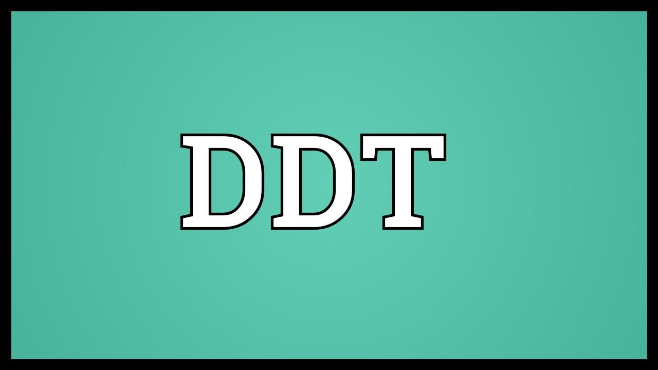 What does DDT stand for in science?