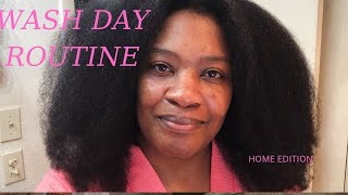 REALISTIC WASH DAY ROUTINE FOR NATURAL HAIR + DYEING MY NATURAL HAIR JET BLACK