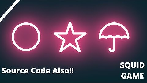 Glowing Squid Game Using Html and Css Only | DNF | Html and Css Tutorials | #HTML #CSS #JAVASCRIPT