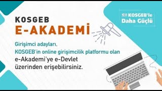 E-DEVLET ÜZERİNDEN KOSGEB GİRİŞİMCİLİK BELGESİ NASIL ALINIR? (09.04.2021)