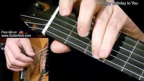 HAPPY BIRTHDAY: Fingerstyle Guitar Lesson + TAB by GuitarNick