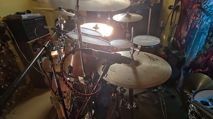 Recording drums with my Zoom R24 Digital Recorder.