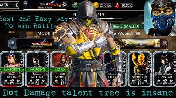 FW Survivor Mode Elder Battle (Maxed Point team) Gameplay | Talent tree | MK Mobile #22