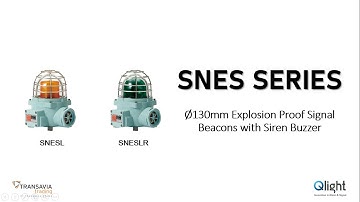 Qlight SNES Series -  Ø130mm Explosion Proof Signal Beacons with Siren Buzzer