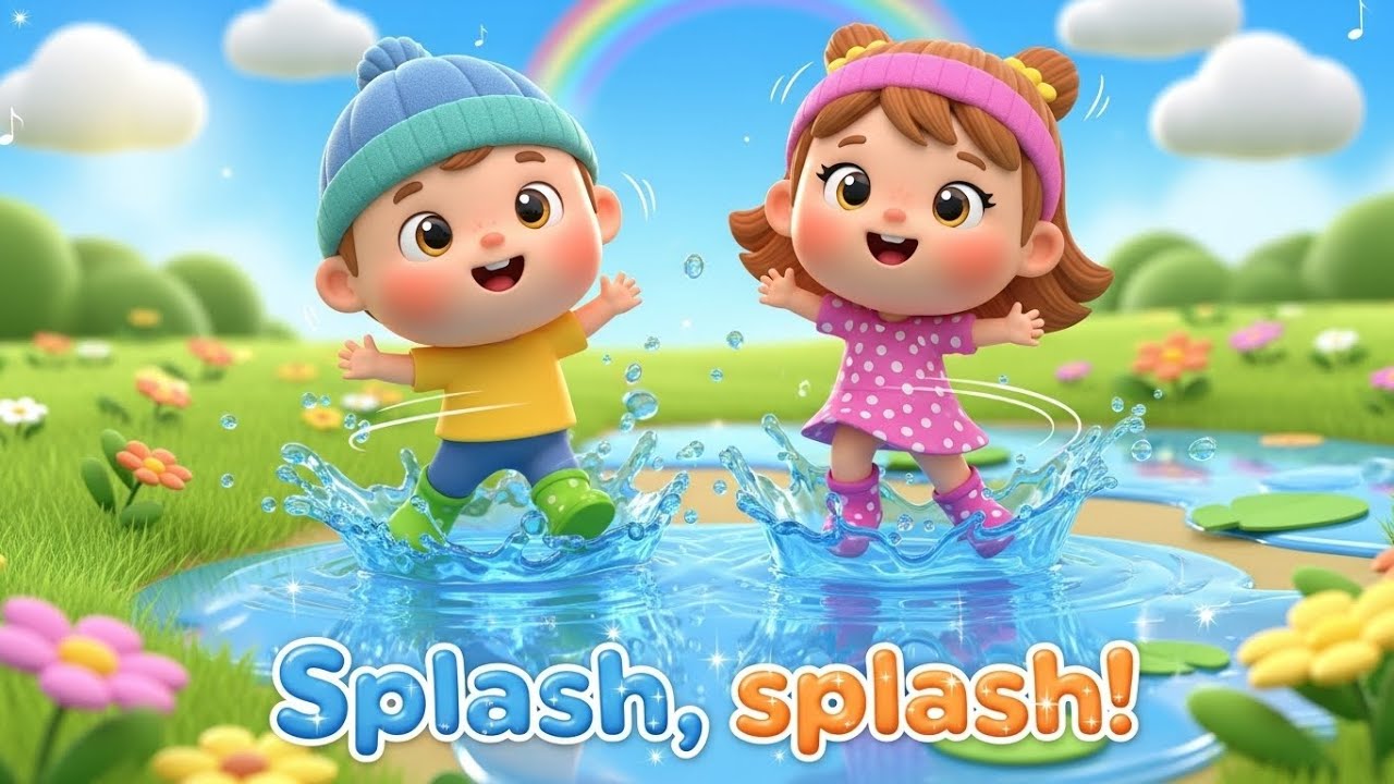 Yes, I Can! Puddle Jump Dance! (Splash Splash!) 💦🌧️ | Dino Sing