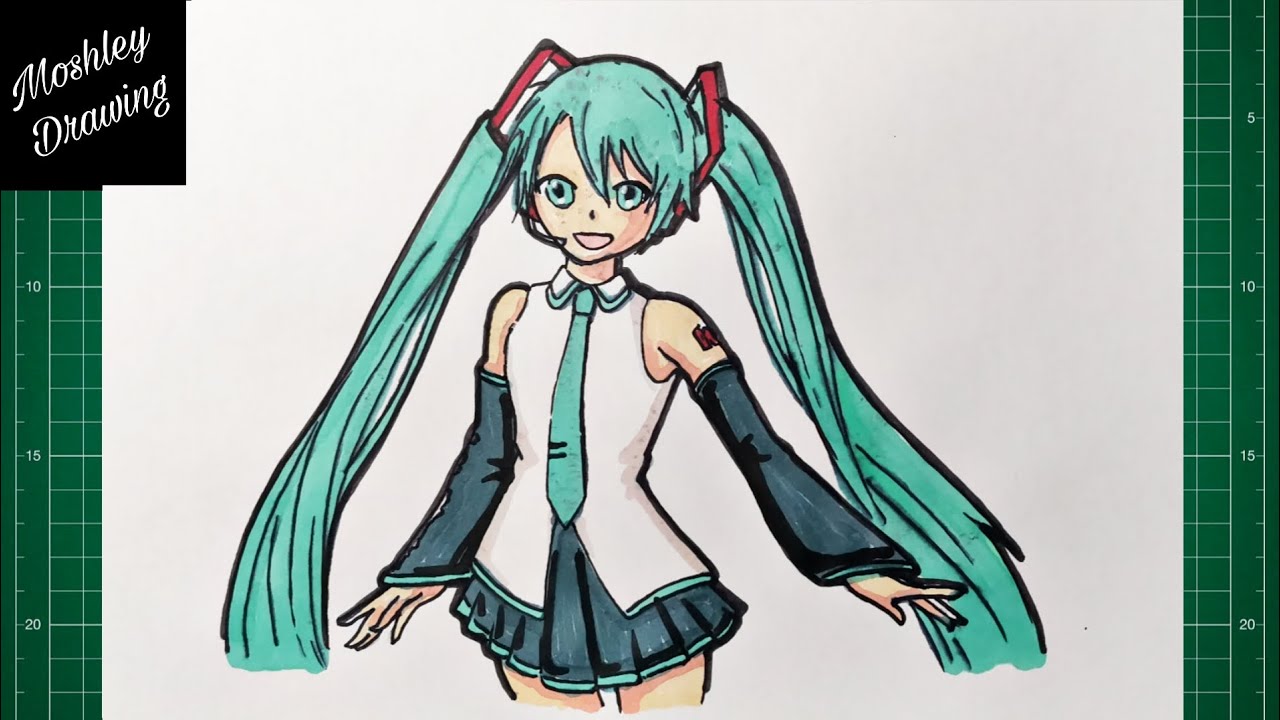 How to Draw Hatsune Miku - YouTube
