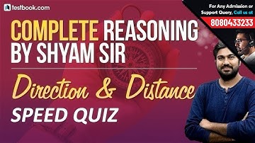 Complete Reasoning Class #8 | Questions on Direction & Distance for SBI PO 2019, SSC CGL & CHSL