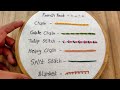 Hand embroidery for beginners  7 basic embroidery stitches by lets explore